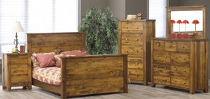 Vokes Furniture Rough Sawn Bedroom Collection